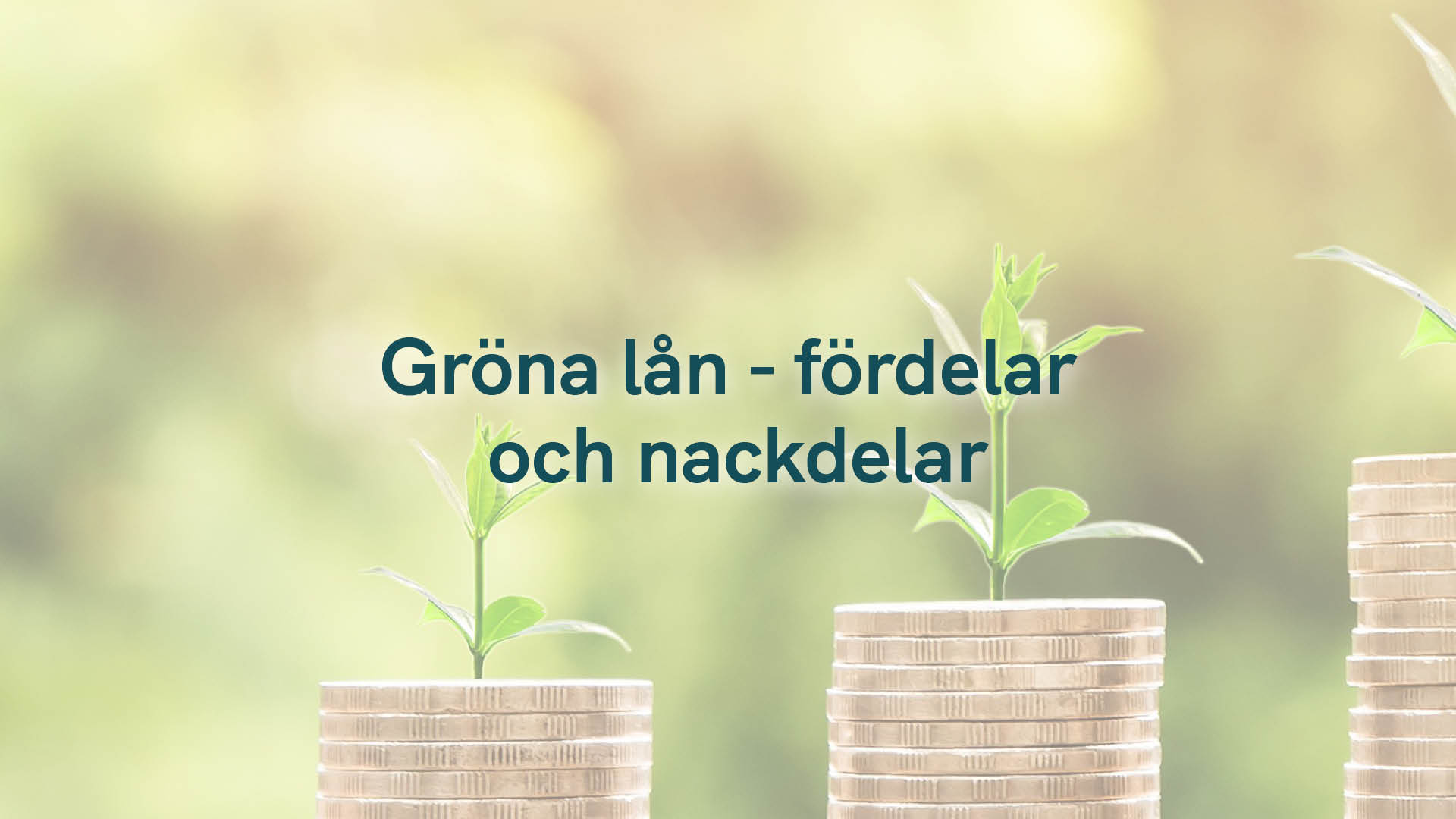 Gröna lån – fördelar och nackdelar