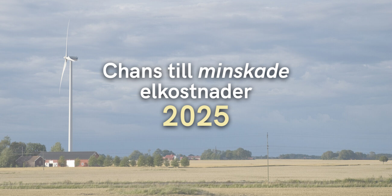 Chans till minskade elkostnader 2025