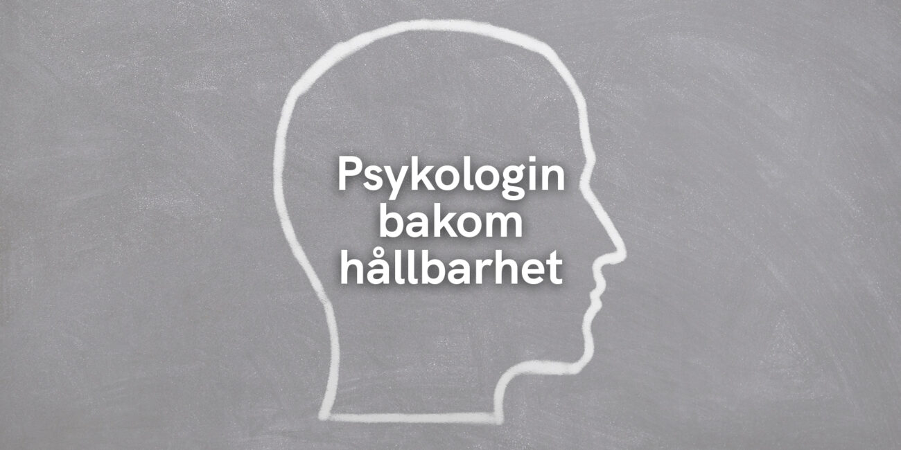 Psykologin bakom hållbarhet – så påverkas ditt beteende