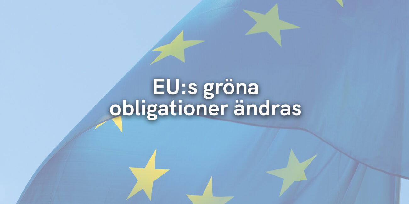 EU:s gröna obligationer ändras