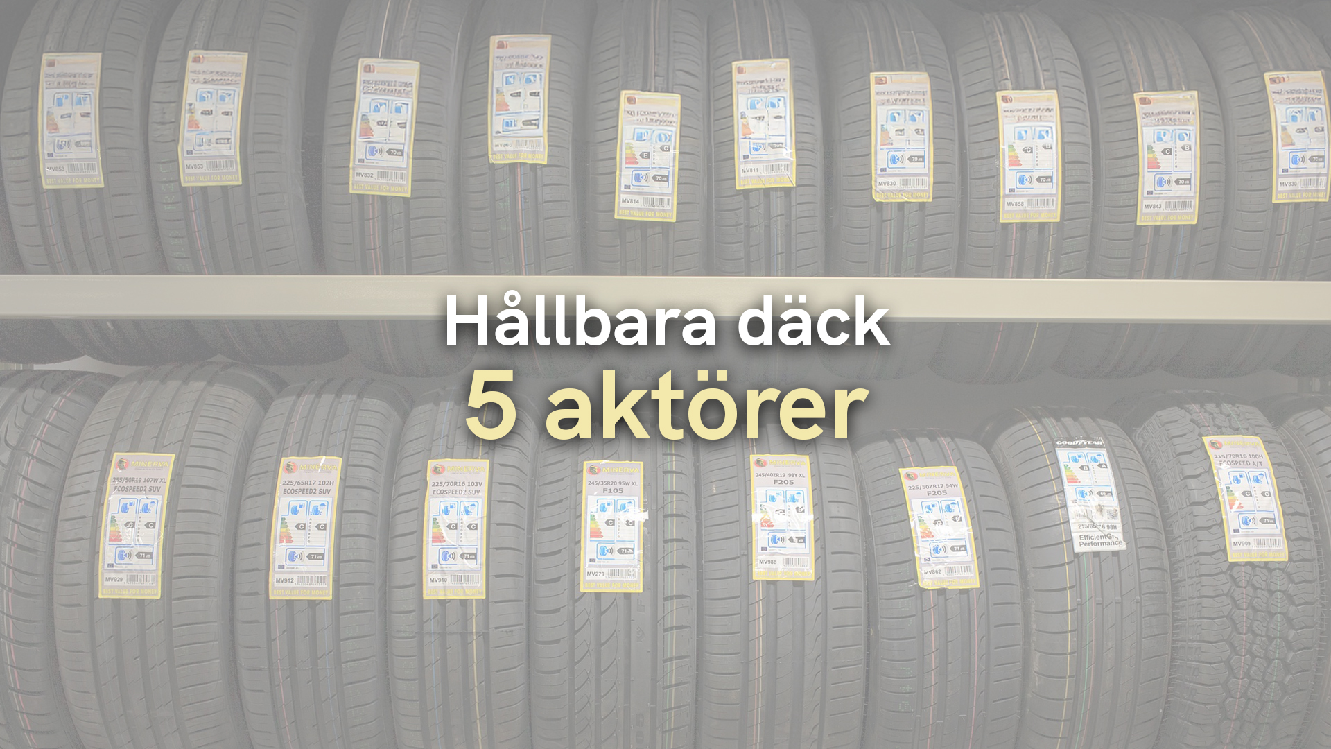 Hållbara däck – 5 aktörer