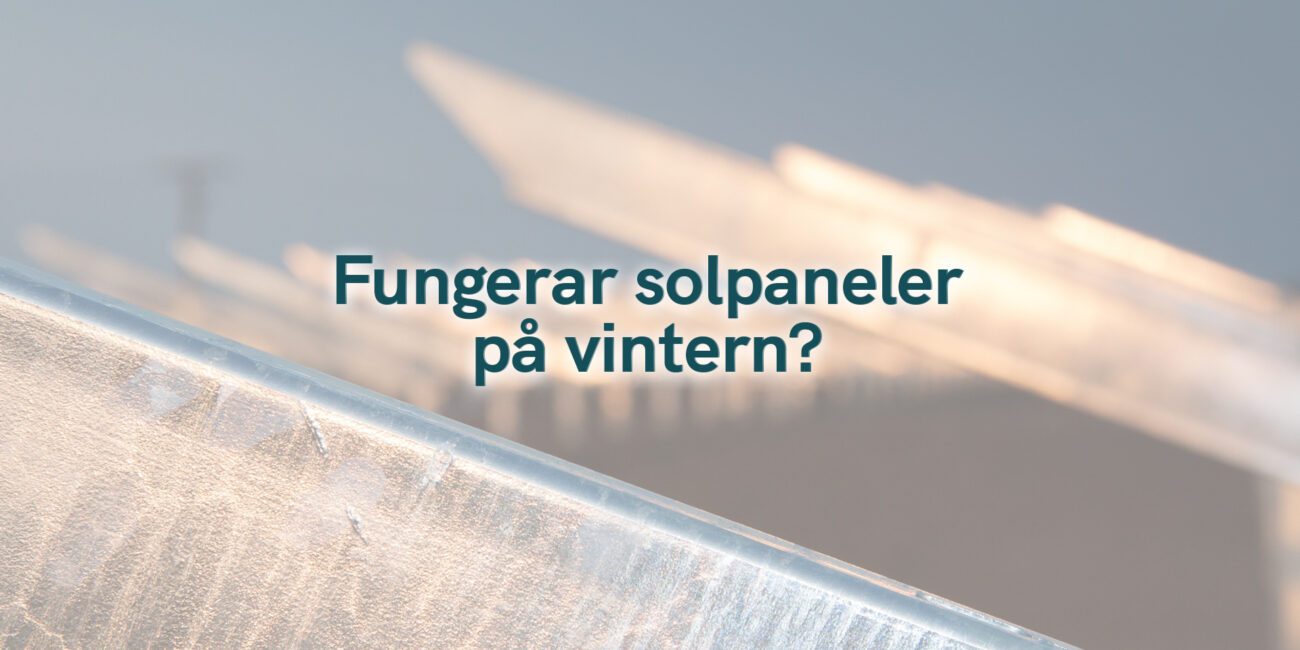 Fungerar solpaneler på vintern?