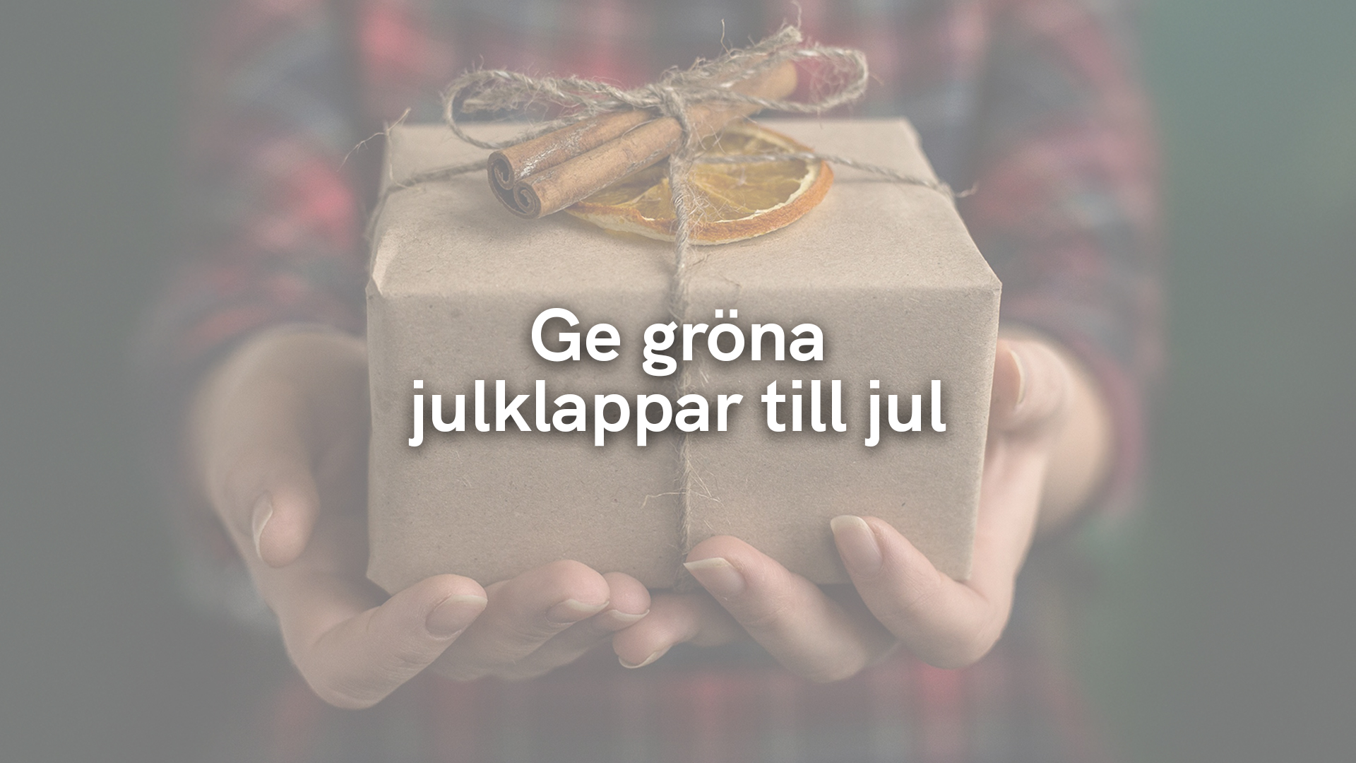 Ge gröna julklappar till jul