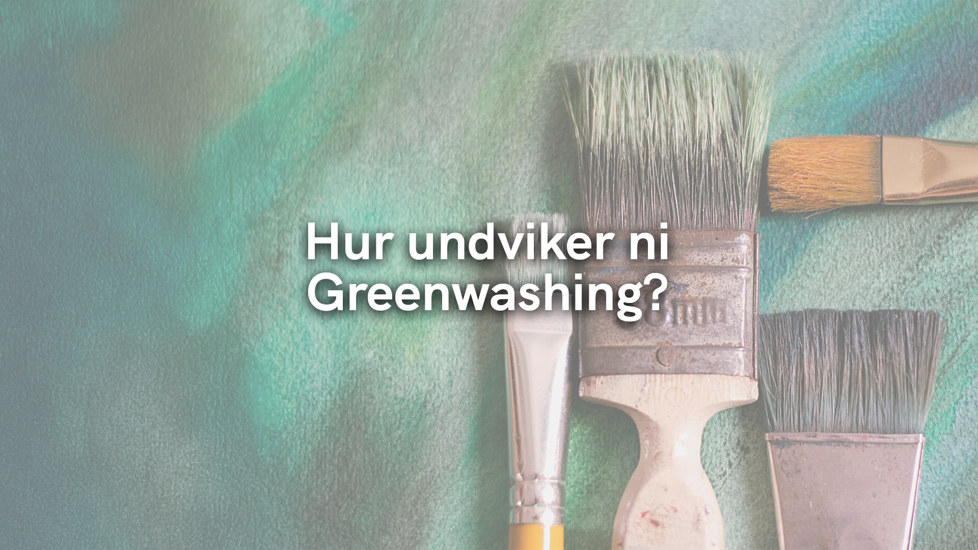 Hur undviker ni Greenwashing?