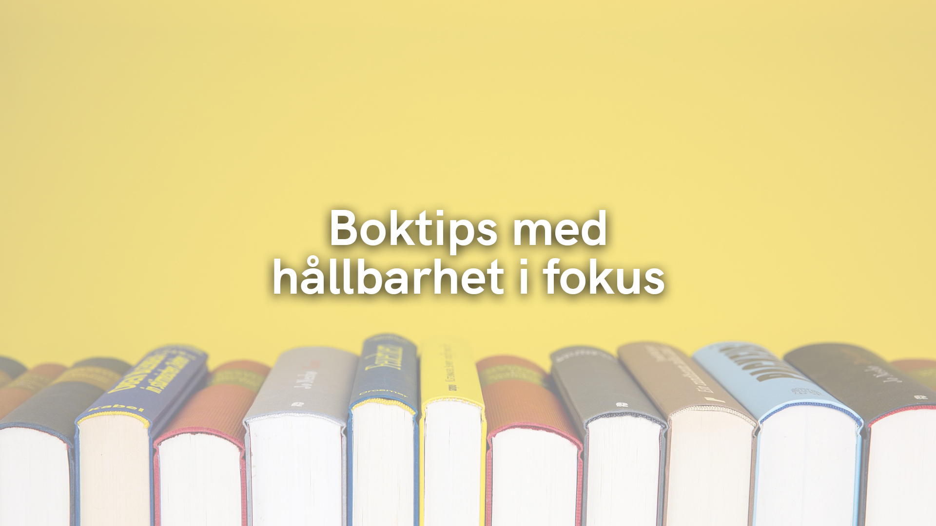 Boktips med hållbarhet i fokus