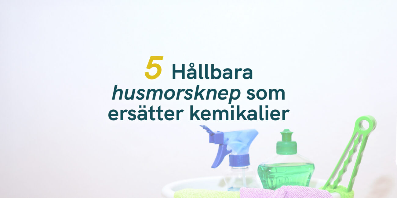 5 Hållbara husmorsknep som ersätter kemikalier