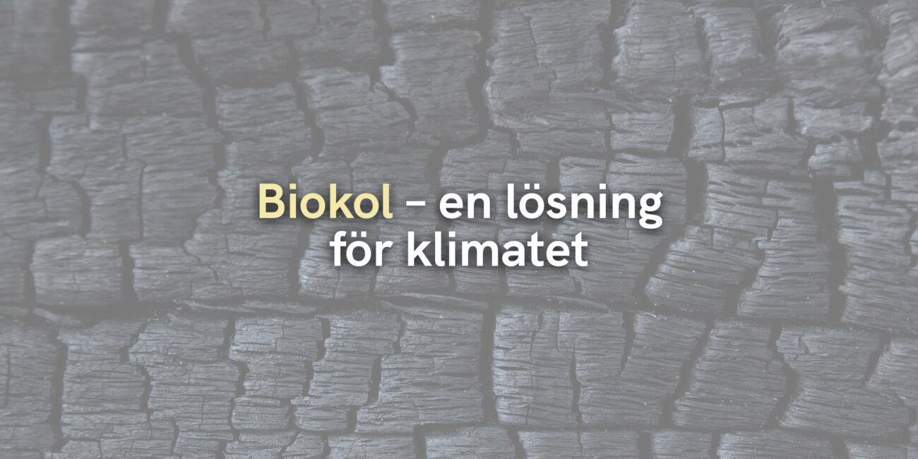 Biokol – en lösning för klimatet